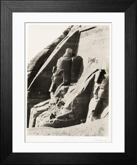 Framed Print : Francis Frith, Egypt. c. 1857 - rock carving, Abu Simbel Framed Print : Francis Frith, Egypt. c. 1857 - rock carving, Abu Simbel