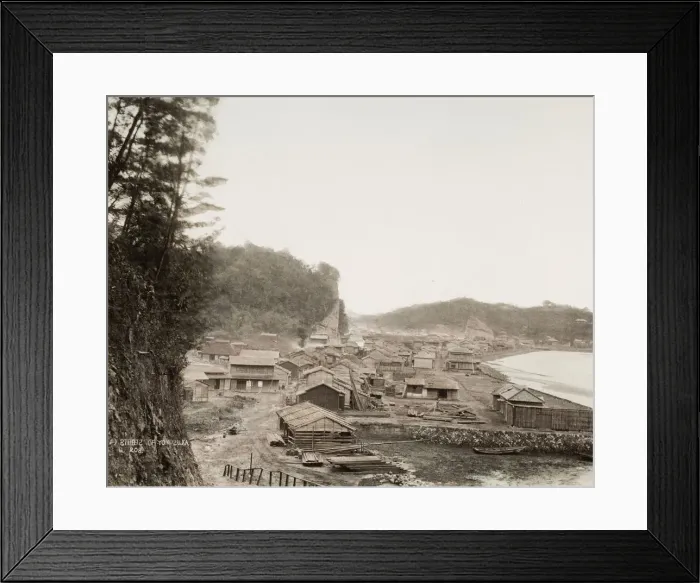 Framed Print : Japan - street scene along the shore at Yokosuka Framed Print : Japan - street scene along the shore at Yokosuka