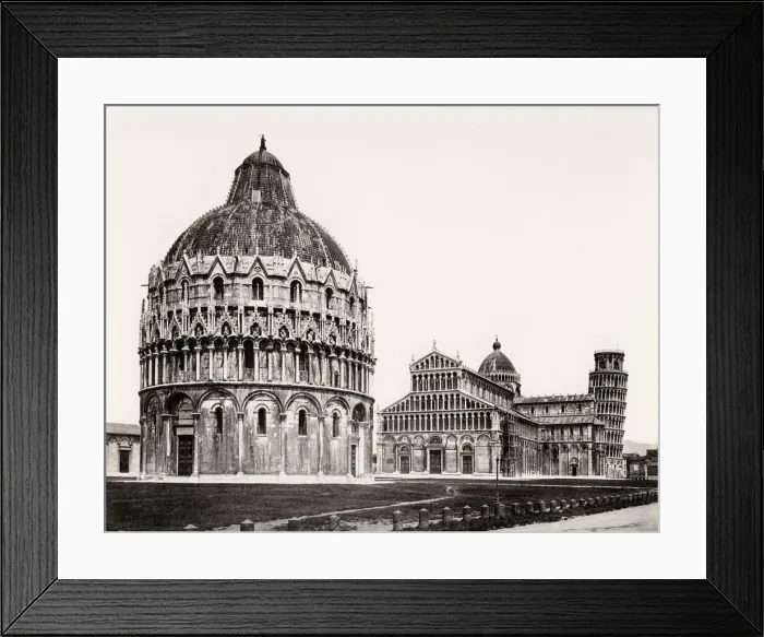 Framed Print : Italy - leaning tower, baptistery, Duomo, Pisa Framed Print : Italy - leaning tower, baptistery, Duomo, Pisa