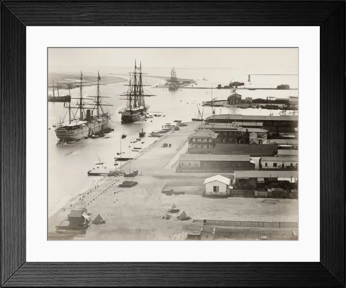 Framed Print : Ships at Port Said, Suez Canal Framed Print : Ships at Port Said, Suez Canal