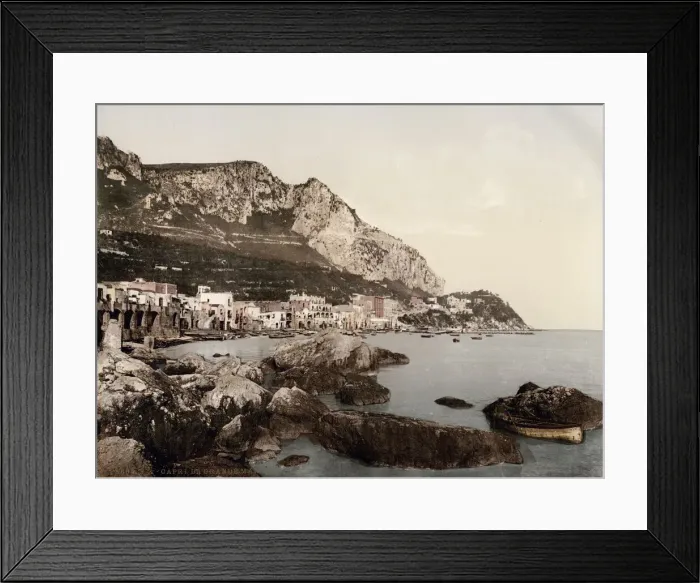 Framed Print : Marina at Capri, Italy Framed Print : Marina at Capri, Italy