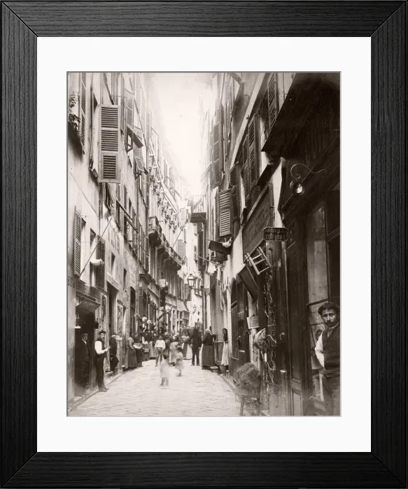 Framed Print : Street in the old town of Nice, France Framed Print : Street in the old town of Nice, France
