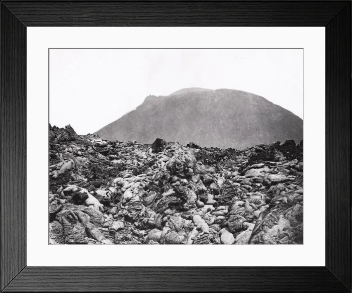 Framed Print : Lava on the volcano Mount Vesuvius, Italy Framed Print : Lava on the volcano Mount Vesuvius, Italy