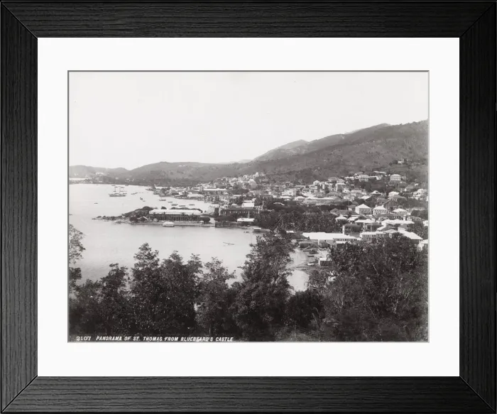 Framed Print : Panorama of St Thomas, from Bluebeards Castle Framed Print : Panorama of St Thomas, from Bluebeards Castle