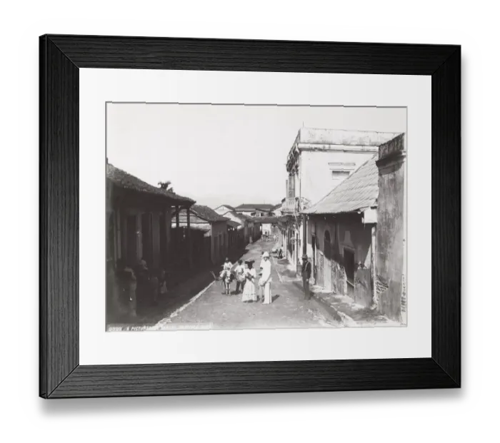 Framed Print : Cuba: street scene, Santiago Framed Print : Cuba: street scene, Santiago