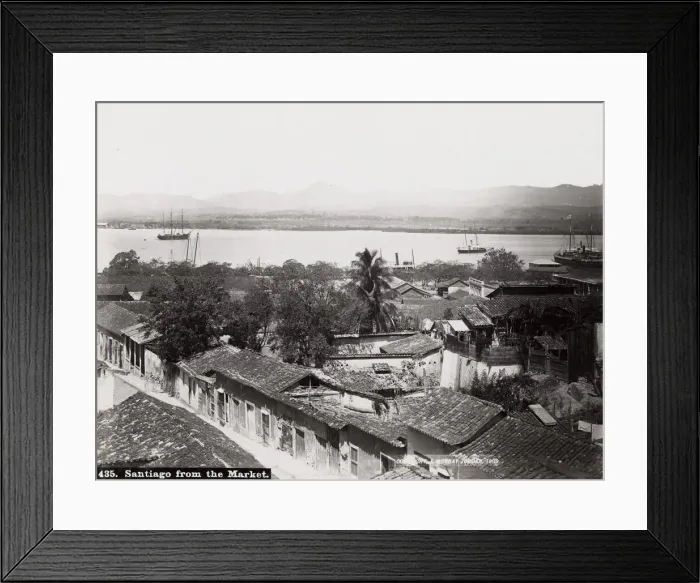 Framed Print : Cuba: Santiago from the market Framed Print : Cuba: Santiago from the market