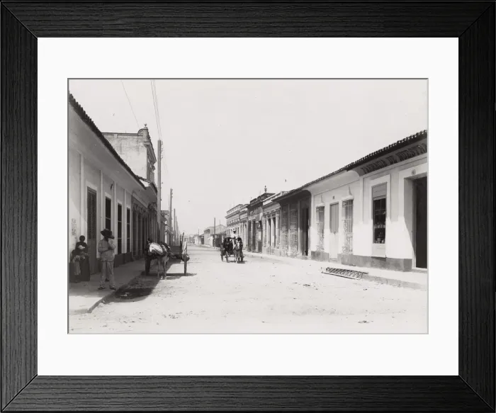 Framed Print : Cuba: street scene, likely Cienfuegos Framed Print : Cuba: street scene, likely Cienfuegos