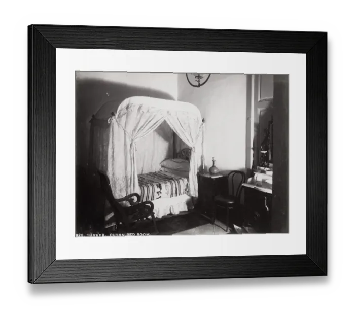 Framed Print : Cuba: Cuban bedroom, Havana Framed Print : Cuba: Cuban bedroom, Havana
