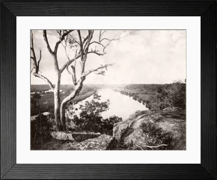 Framed Print : Sackville Reach, Hawkesbury River, Australia, c. 1880 Framed Print : Sackville Reach, Hawkesbury River, Australia, c. 1880