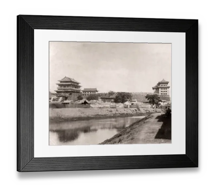 Framed Print : China c. 1880s - walls of the Tartar Tatar City Peking Beijing Framed Print : China c. 1880s - walls of the Tartar Tatar City Peking Beijing