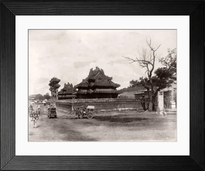 Framed Print : China c. 1880s - private gardens near Imperial Palace, Forbidden City Framed Print : China c. 1880s - private gardens near Imperial Palace, Forbidden City