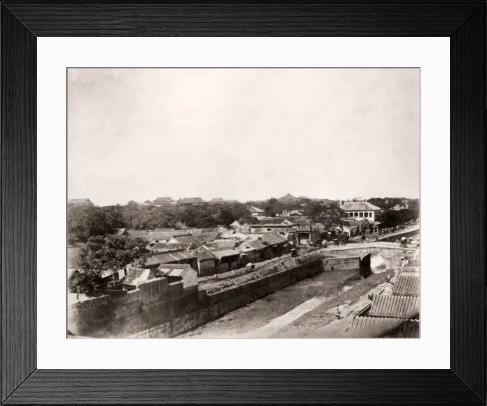 Framed Print : China c. 1880s - Peking Beijing, showing the British Legation Framed Print : China c. 1880s - Peking Beijing, showing the British Legation