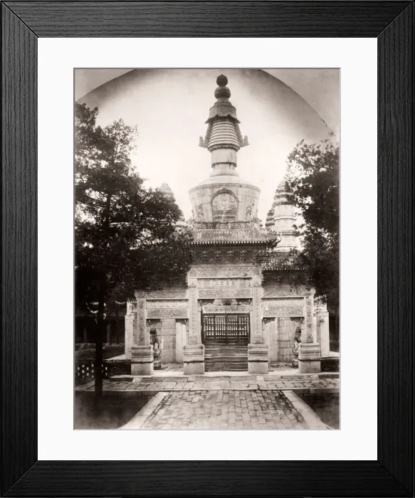 Framed Print : China c. 1880s Yellow Temple Lllama Monastery Beijing Framed Print : China c. 1880s Yellow Temple Lllama Monastery Beijing