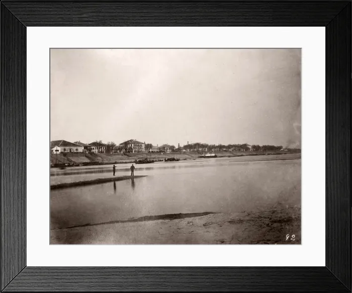 Framed Print : China c. 1880s - Hankow Hankou Wuhan Yangtze River Framed Print : China c. 1880s - Hankow Hankou Wuhan Yangtze River