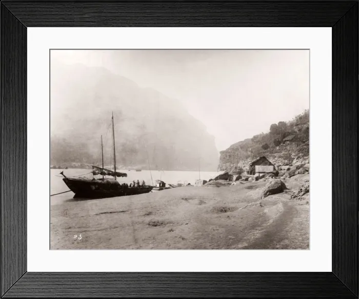 Framed Print : China c. 1880s - gorge on the Yangtze river Framed Print : China c. 1880s - gorge on the Yangtze river