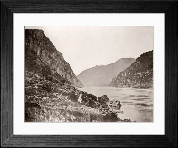 Framed Print : China c. 1880s - gorge on the Yangtze river Framed Print : China c. 1880s - gorge on the Yangtze river