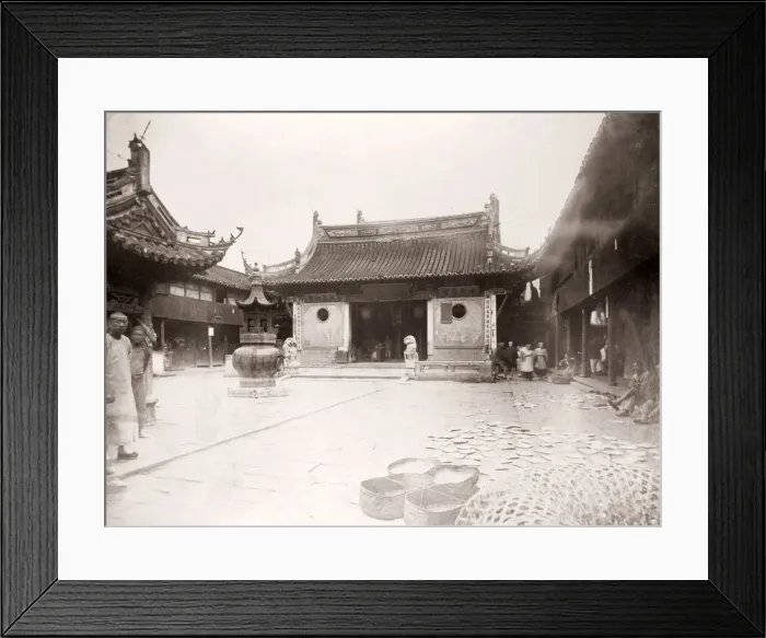 Framed Print : China c. 1880s - temple at Shanghai Framed Print : China c. 1880s - temple at Shanghai