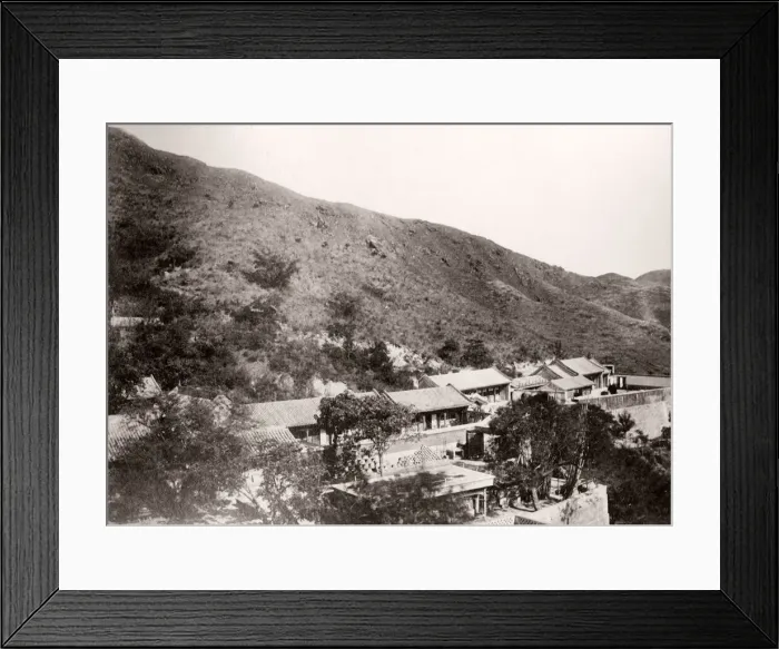 Framed Print : China c. 1880s - view, probably Peking, Beijing area Framed Print : China c. 1880s - view, probably Peking, Beijing area