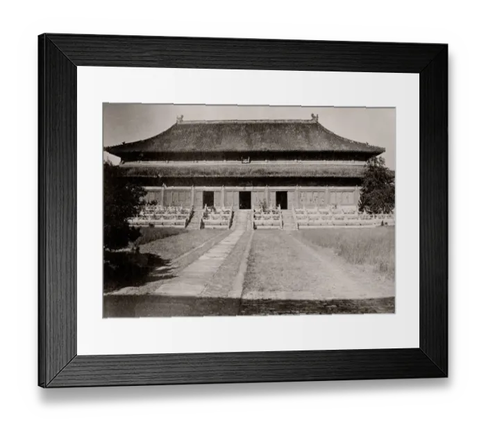 Framed Print : China c. 1880s - tomb of the Yongle Ming emperor Framed Print : China c. 1880s - tomb of the Yongle Ming emperor