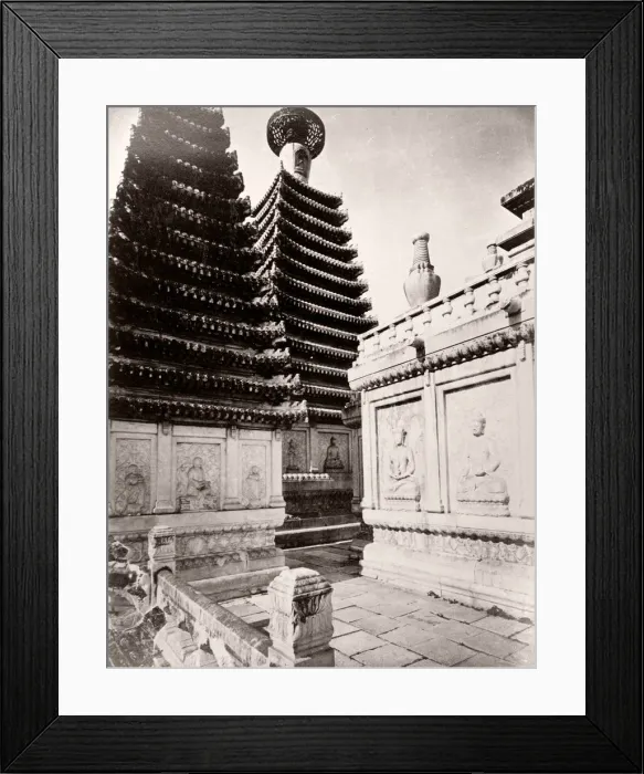 Framed Print : China c. 1880s - Chinese architecture Framed Print : China c. 1880s - Chinese architecture