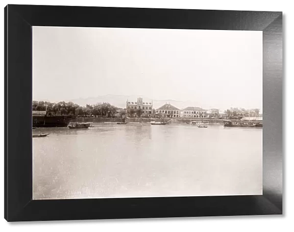 China c. 1880s - Kiukiang, Jiujiang waterfront