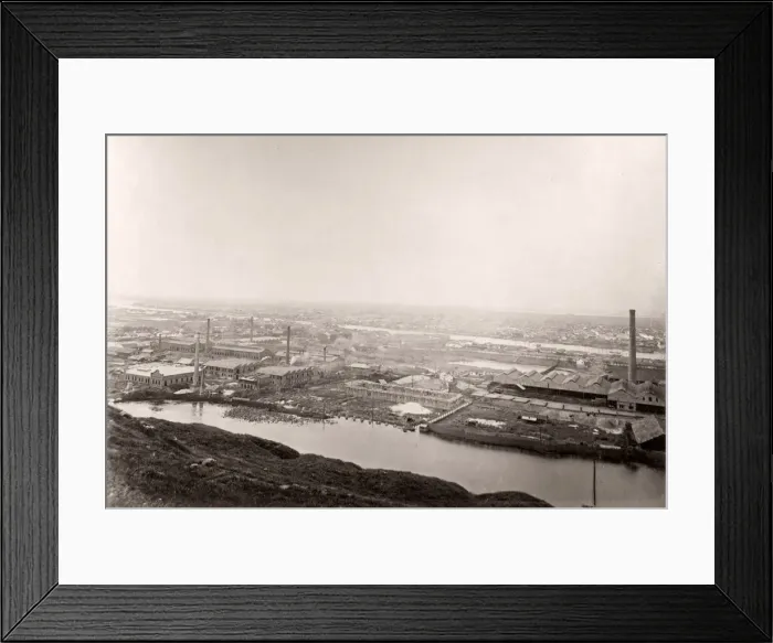 Framed Print : China c. 1880s -Hanyang Wuhan factories Framed Print : China c. 1880s -Hanyang Wuhan factories
