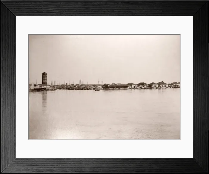 Framed Print : Vintage 19th century photograph China c. 1880s - Wuhu