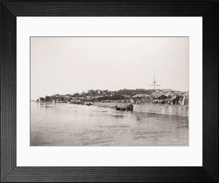 Framed Print : 19th century photograph China c. 1880s - Wuchang Wuhan Framed Print : 19th century photograph China c. 1880s - Wuchang Wuhan