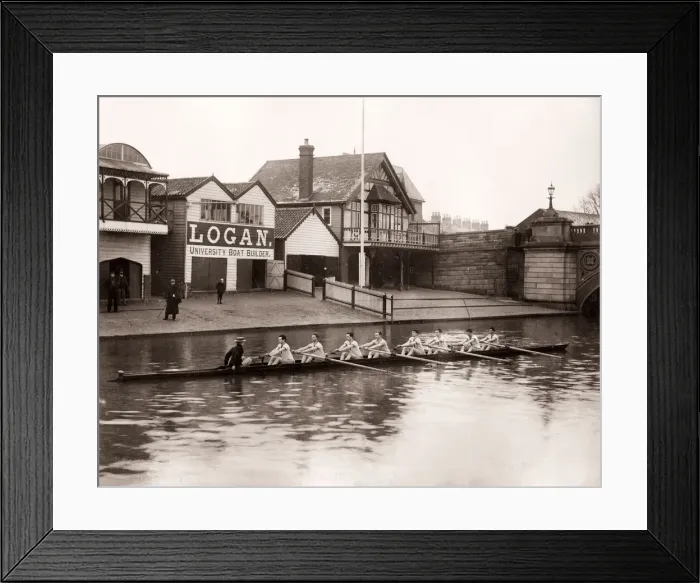 Framed Print : Lady Margaret Boat Club, Cambridge, rowing team, 1890s Framed Print : Lady Margaret Boat Club, Cambridge, rowing team, 1890s