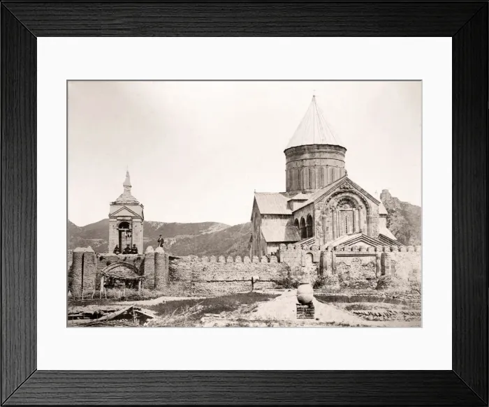 Framed Print : Caucasus Georgia - cathedral at Mtskheta Framed Print : Caucasus Georgia - cathedral at Mtskheta