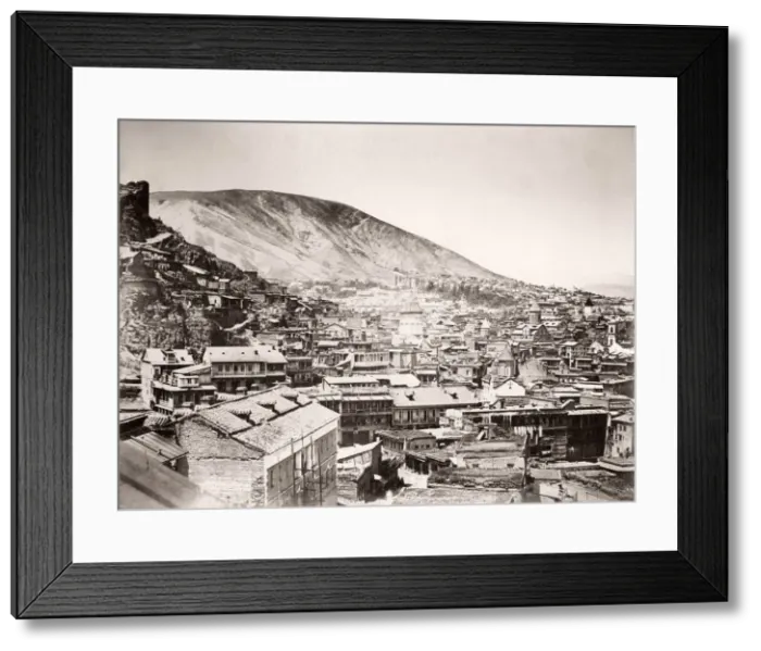 Framed Print : Caucasus Georgia - view of Tiflis Tblisi Framed Print : Caucasus Georgia - view of Tiflis Tblisi