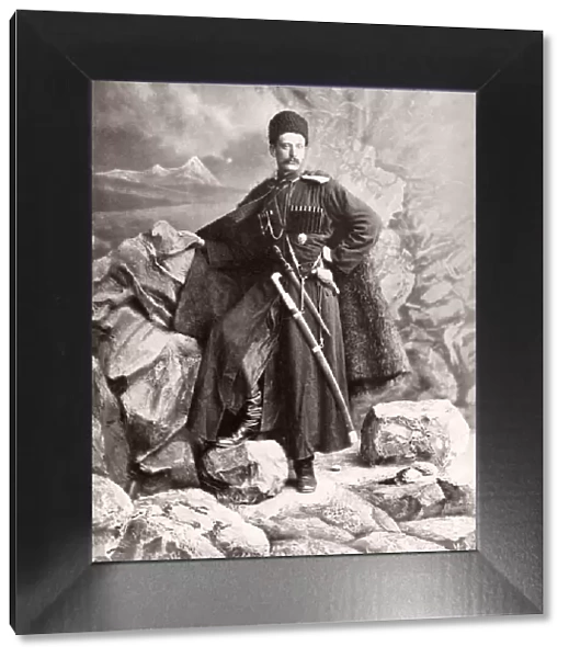 Caucasus Georgia - Georgian cossack man
