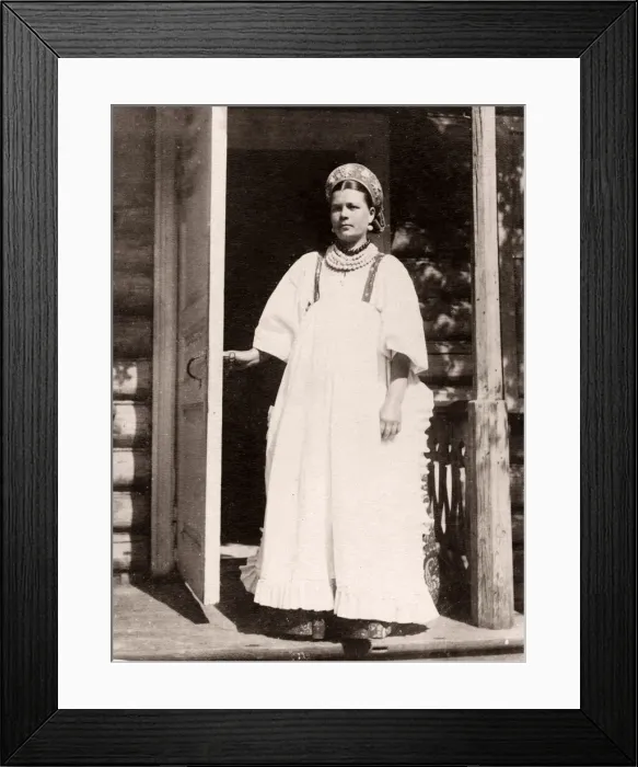 Framed Print : Russia - Portrait of a Russian woman - a nurse Framed Print : Russia - Portrait of a Russian woman - a nurse