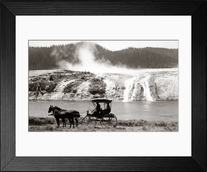 Framed Print : Hells Half Acre, Yellowstone National Park, USA, c. 1890 Framed Print : Hells Half Acre, Yellowstone National Park, USA, c. 1890