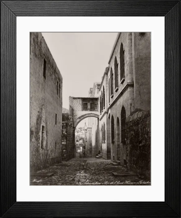Framed Print : Ecce Homo arch, Jerusalem, Palestine, (Israel) c. 1880s Framed Print : Ecce Homo arch, Jerusalem, Palestine, (Israel) c. 1880s