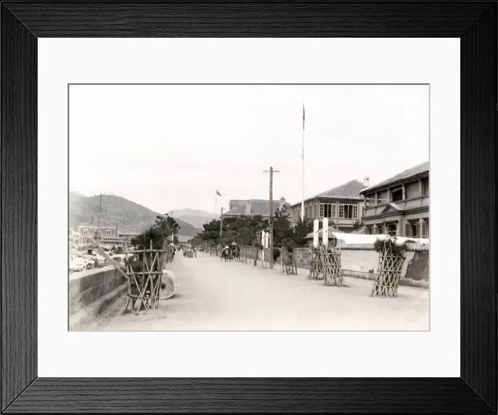 Framed Print : c. 1880s Japan - Bund Nagasaki