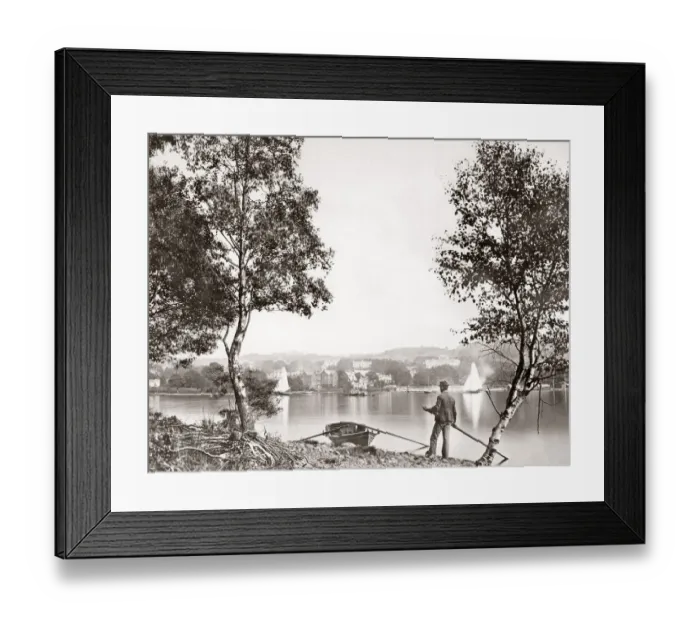 Framed Print : Lake District - Lake Windemere, c. 1880 s Framed Print : Lake District - Lake Windemere, c. 1880 s