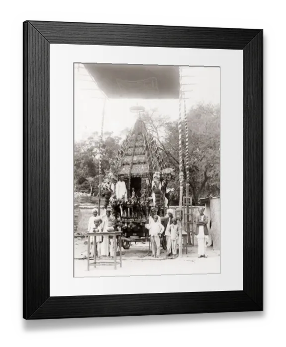 Framed Print : Juggernaut or religious festival car, India, c. 1880 s Framed Print : Juggernaut or religious festival car, India, c. 1880 s