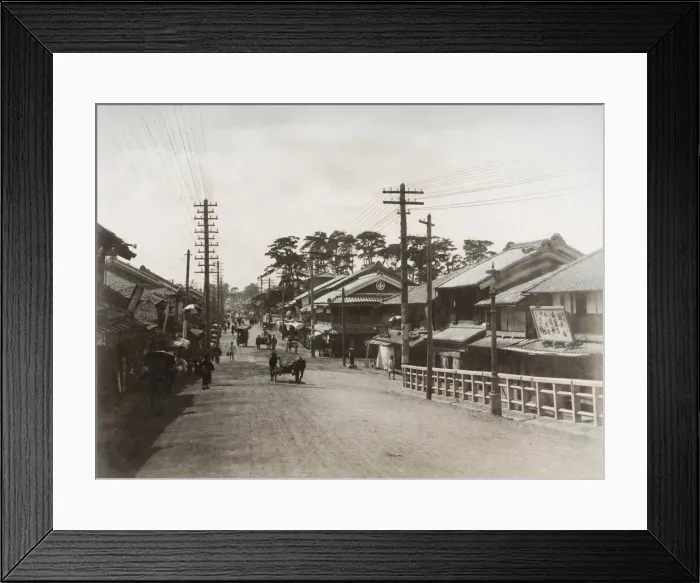 Framed Print : Tamondori, Kobe, street scene, Japan Framed Print : Tamondori, Kobe, street scene, Japan