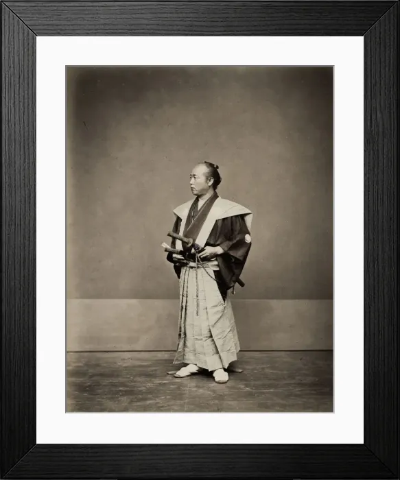 Framed Print : Samurai with two swords, Japan Framed Print : Samurai with two swords, Japan