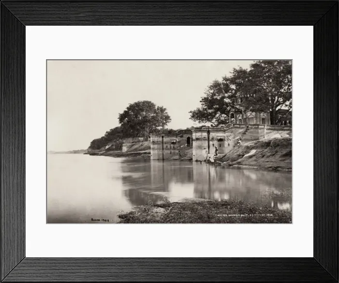Framed Print : Cawnpore, Suttee Chowra Ghat, Kanpur, India Framed Print : Cawnpore, Suttee Chowra Ghat, Kanpur, India