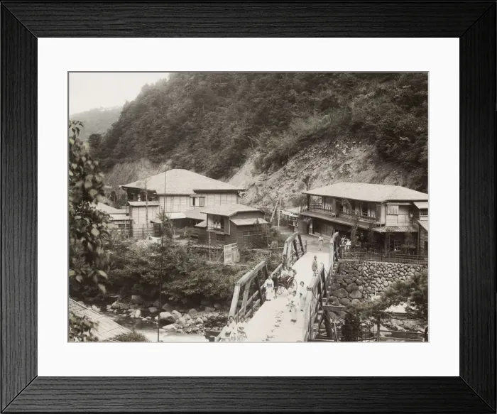 Framed Print : View of Tonosawa Japan Framed Print : View of Tonosawa Japan