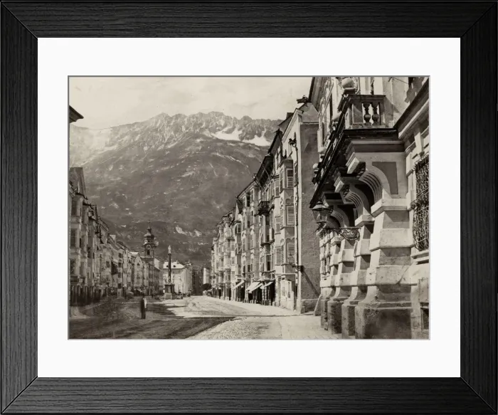 Framed Print : Street view, Innsbruck, Austria Framed Print : Street view, Innsbruck, Austria