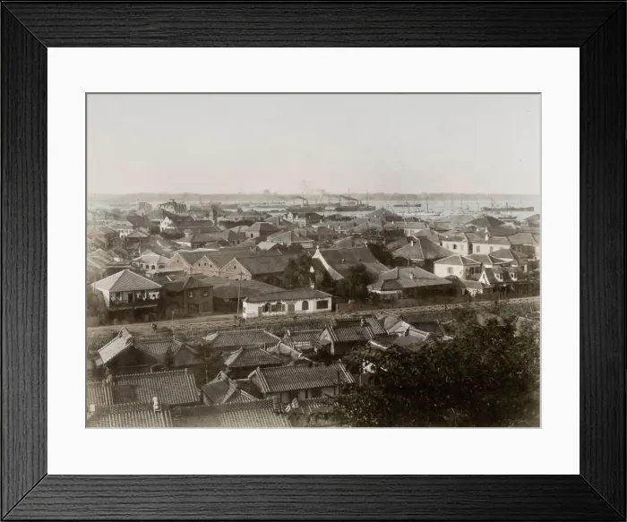 Framed Print : View of Yokohama, Japan Framed Print : View of Yokohama, Japan