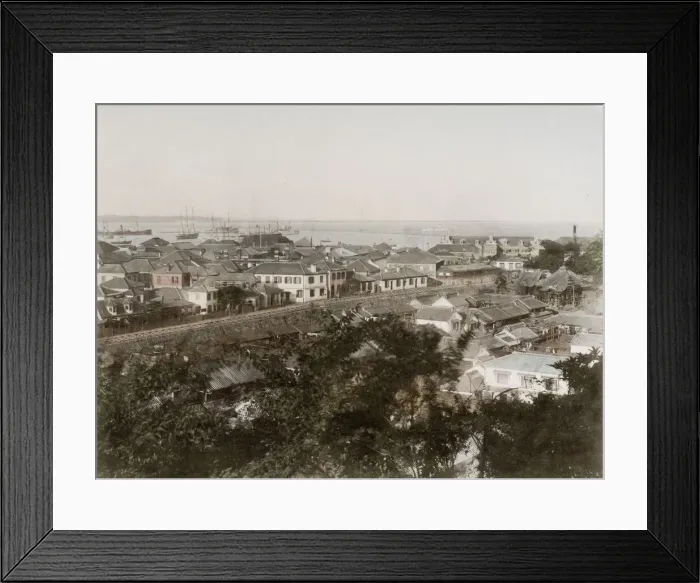 Framed Print : View of Yokohama, Japan Framed Print : View of Yokohama, Japan