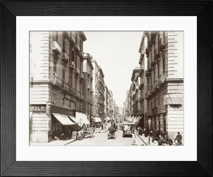 Framed Print : Naples, Napoli, Italy - Via Del Duomo Framed Print : Naples, Napoli, Italy - Via Del Duomo