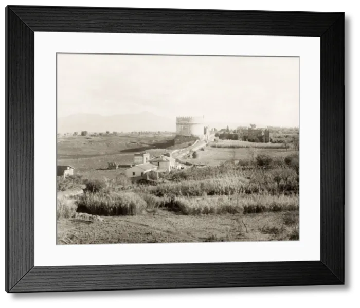 Framed Print : The Tomb of Caecilia Metella. Appian Way, Rome Framed Print : The Tomb of Caecilia Metella. Appian Way, Rome
