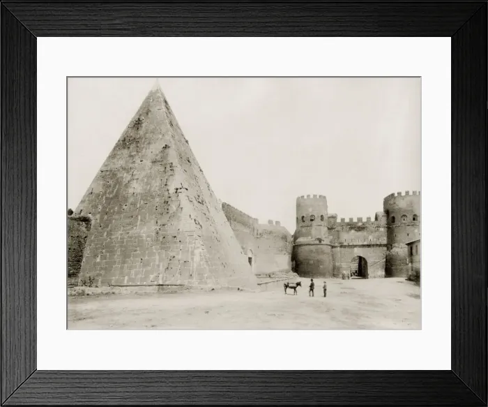 Framed Print : The Pyramid of Cestius, ancient pyramid in Rome, Italy Framed Print : The Pyramid of Cestius, ancient pyramid in Rome, Italy