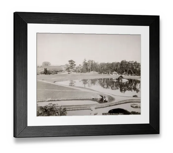 Framed Print : Garden at Okayama, Bizen, Japan Framed Print : Garden at Okayama, Bizen, Japan