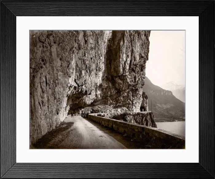 Framed Print : Lake Lucerne. Old Axenstrasse, Sitzerland ? Framed Print : Lake Lucerne. Old Axenstrasse, Sitzerland ?